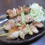 Mendokoro Isetoku - ●鶏ねぎま（3本）430円（税込）。　　　　　　2019.08.03