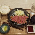 Gyuukatsu Uemura - 牛かつ定食80g (税抜)890円 (2019.08.04)