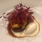 レストラン ラ・フロレゾン・ドゥ・タケウチ - カナダ産オマール海老のエトフェ フルーツトマトと共に バニラとオマールのエッセンスソース