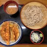 Tendon Tenya - 天丼と小そばセット ¥790