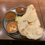 Mumbai - トリプルカレーセット（バターチキン、ブラックペッパーチキン、マトン）