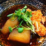 心粋厨房 獬 - お通しは大根の煮付け