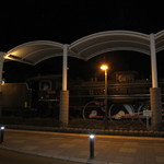 味ふく - お店の前の機関車です