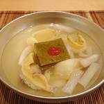 馬車道 大かわ - 鮑とズイキ