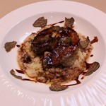 Trattoria La Cenro - 料理写真:鴨フォアグラのリゾット トリュフ風味