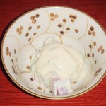 祇園もりわき - シャインマスカットと赤こんにゃくの白合え❗(*^ー^)ノ♪