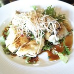 和楽 - 蒸し鶏の何か。めっちゃやわらかくてビックリするよ。