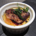 レストラン バカール - フォアグラのポワレとさつま芋のクレームブリュレ