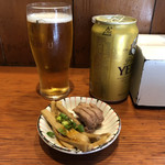 麺処ほん田 - 「エビスビール 缶350ml」350円