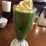 椿屋カフェ - 宇治抹茶オレフロート