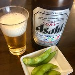 美味処 すず木 - ビールのオマケ 枝豆