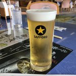 下仁田カントリークラブレストラン - 朝イチ生ビール。