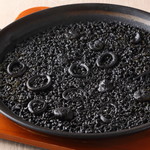 Squid ink paella