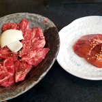 炭火苑 - 国産楓カルビランチ1100円税抜き＋ランチ限定小皿肉