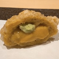 天ぷらあら木 - ムラサキウニ