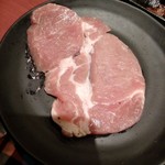 七輪焼肉 安安 - バジル豚カルビ