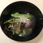 鰻はし本 - 鮎と夏野菜のあん