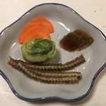 鰻はし本 - 骨せんべいと漬物