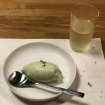 鰻はし本 - 冷茶とずんだアイス