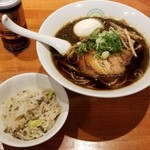 麺屋 六感堂 - チャコ飯＋次世代あっさり山椒ブラック＋味玉