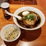 麺屋 六感堂 - チャコ飯＋次世代あっさり山椒ブラック＋味玉