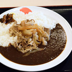 松屋 - 松牛カレー（オリジナルカレー+牛皿並盛）