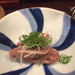 鳥田中 - 同じく京鴨のハツのお造り