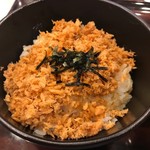 蕎麦にはち 盛岡フェザン店  - 鮭ごはん