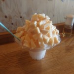 フルーツカフェ pomp - 白桃ミルクかき氷(19-08)