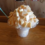 フルーツカフェ pomp - 白桃ミルクかき氷(19-08)