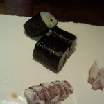 一心鮨 光洋 - さび巻きおよびつまみで蝦蛄、蝦蛄の爪。