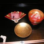 祝いの膳　赤飯となます