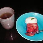 菊乃井 - ヨーグルトシャーベットと苺のゼリー