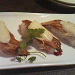 食酒 アキヅ - カマンベールチーズon穴子寿司