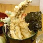 Yamadaruma - ﾗﾝﾁの穴子1匹まるごと！天丼！！