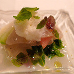 カノビアーノ アネックス - 鯛と蕪の前菜