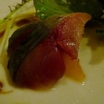 ル･クール - ＜2012年1月＞Dinner_前菜：サバの下にはグレープフルーツ