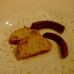 ル･クール - ＜2012年1月＞Dinner_茶菓子：クルミ入りのラスク　グレープフルーツピールチョコ