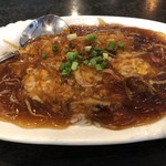 王龍 - フカヒレあんかけ炒飯