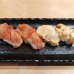 Sushi tsune - 赤貝＆つぶ貝（単品）