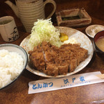 とんかつ江戸家 - とんかつ江戸家(ロースかつ定食)