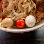 豚星。 - 茹でうずら＆プチトマト