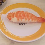 元気寿司 - 活け〆蒸しえび 108円