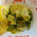 酒蔵 力 - お通しのザーサイ