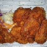 亀の家食堂 - 一口カツ、なんと６枚！ナポリタン付き