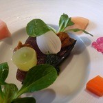 レストラン コバヤシ - 福井産カツオの燻製マリネ　わらの燻し焼