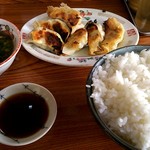 中華 正園 - 餃子、ライス¥500