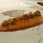 鮨 なんば - ボタンエビに味噌と殻を叩いたものを