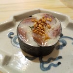 鮨 なんば - イワシの海苔巻き