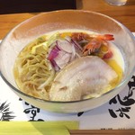 甲殻堂 - 料理写真:海老薫る冷製ポタージュの福来そば大盛り